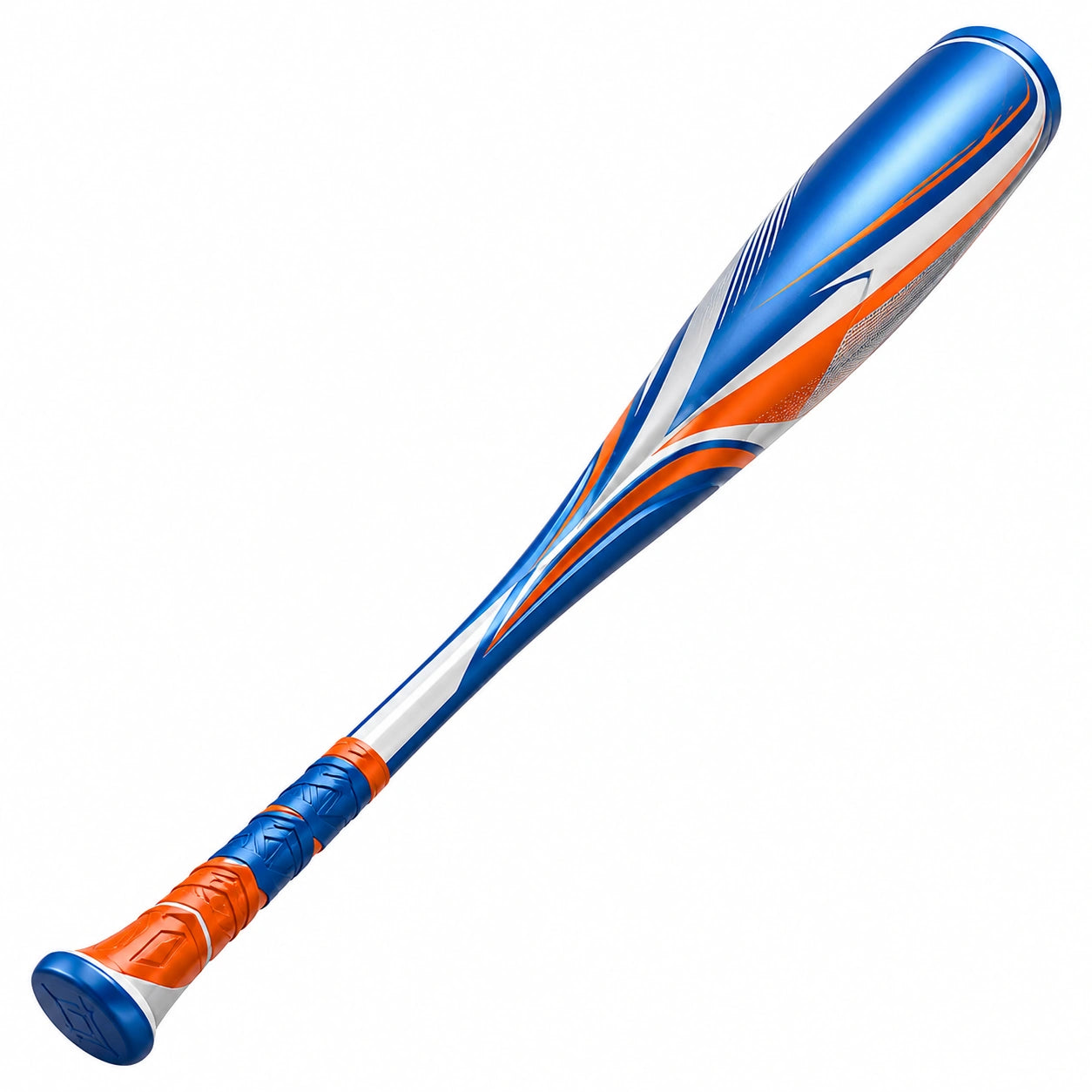 Bate de béisbol 85 cm azul y naranja para adultos