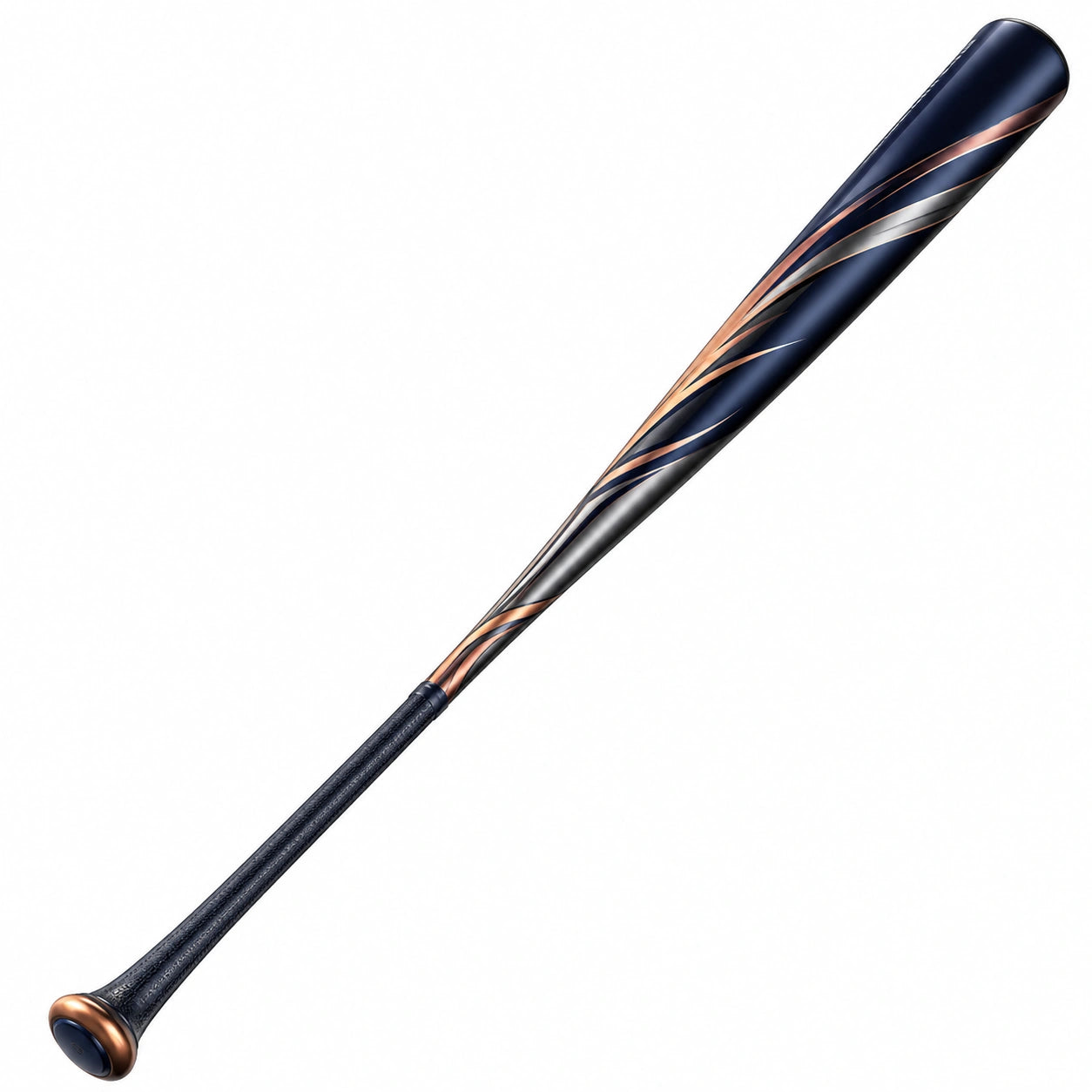 Bate de béisbol negro y cobre para adultos