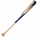Bate de béisbol de madera con diseño azul