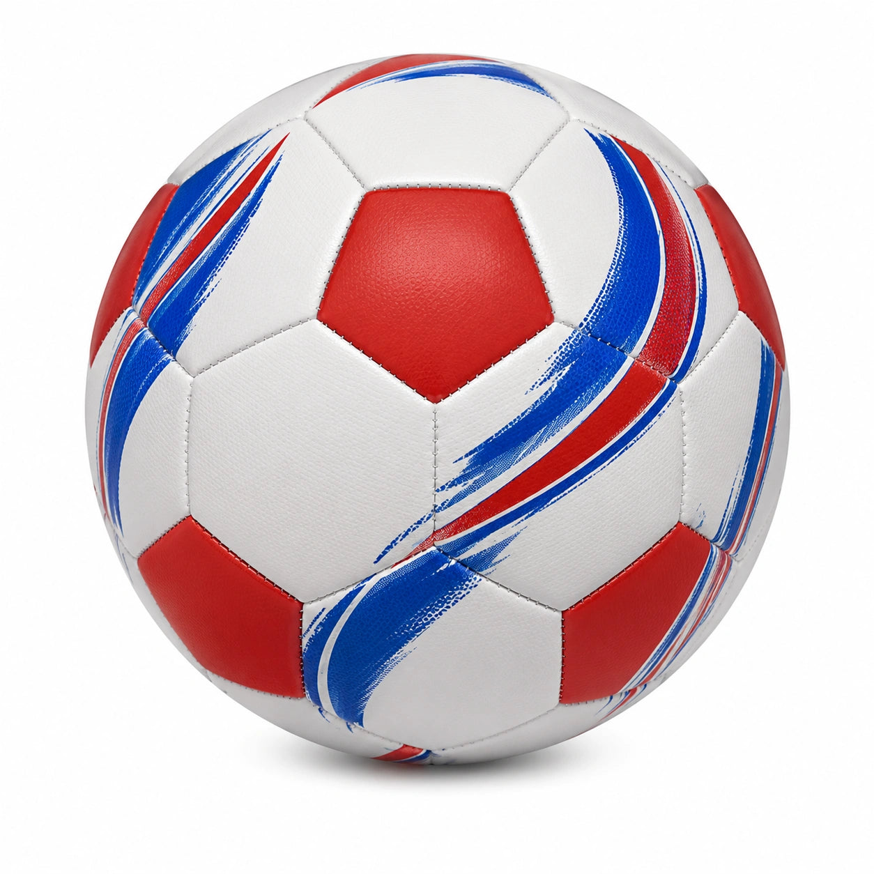 Balón de Fútbol Clásico Tamaño 5 Blanco/Rojo/Azul