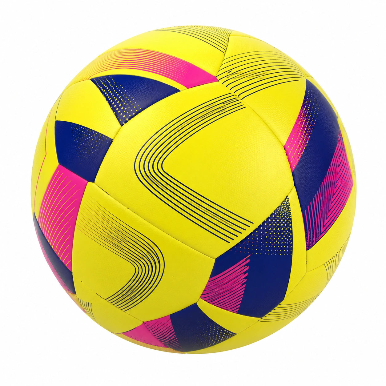 Balón de Fútbol Tamaño 5 Amarillo Multicolor