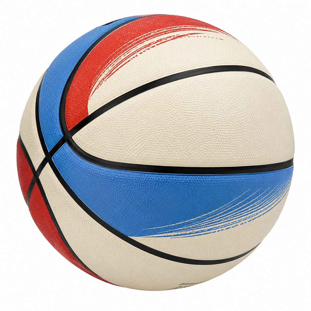 Balón de Baloncesto Exterior Tricolor Rojo/Azul/Blanco