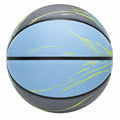 Balón de Baloncesto Talla 7 Azul Claro/Gris con Detalles Verdes