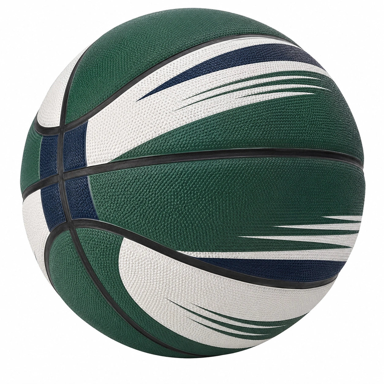 Balón de Baloncesto Exterior Verde/Blanco/Azul