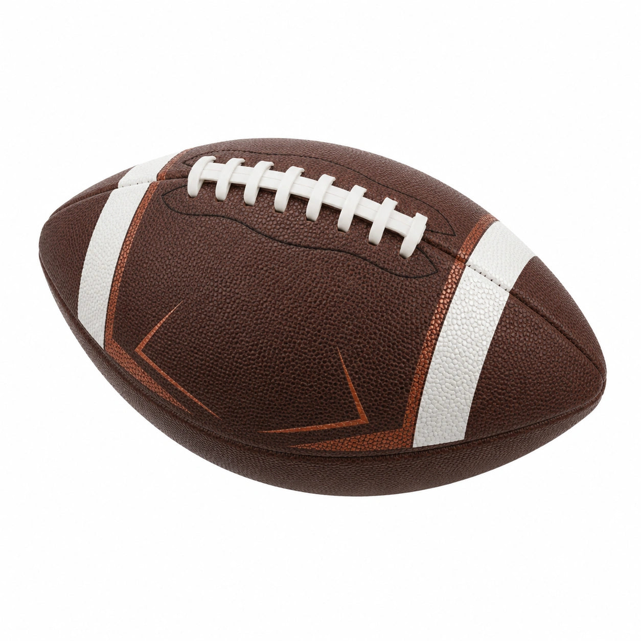Balón de Fútbol Americano Marrón-Blanco para Adultos