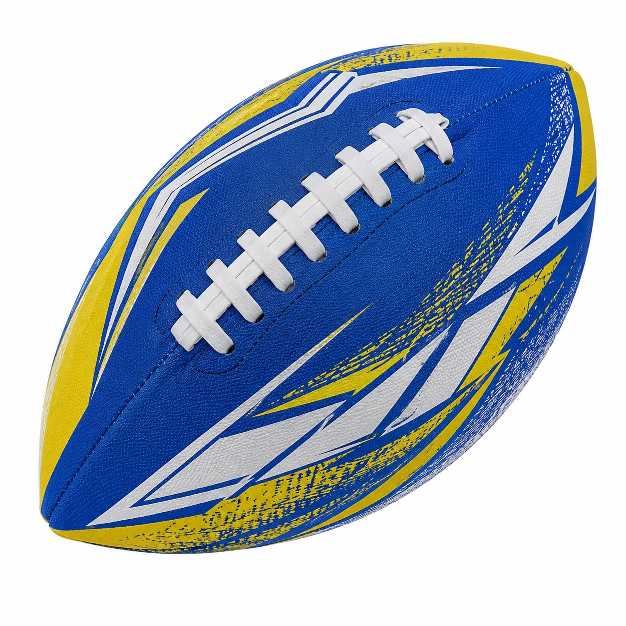 Balón de Fútbol Americano Azul y Amarillo Tamaño Oficial