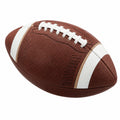 Balón de Fútbol Americano Marrón con Cordones Blancos, 28x15 cm