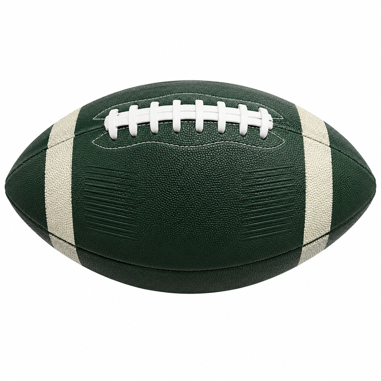 Balón de Fútbol Americano Verde y Blanco con Costuras Reforzadas