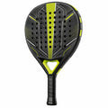 Pala de Pádel Negro y Amarillo con Perforaciones