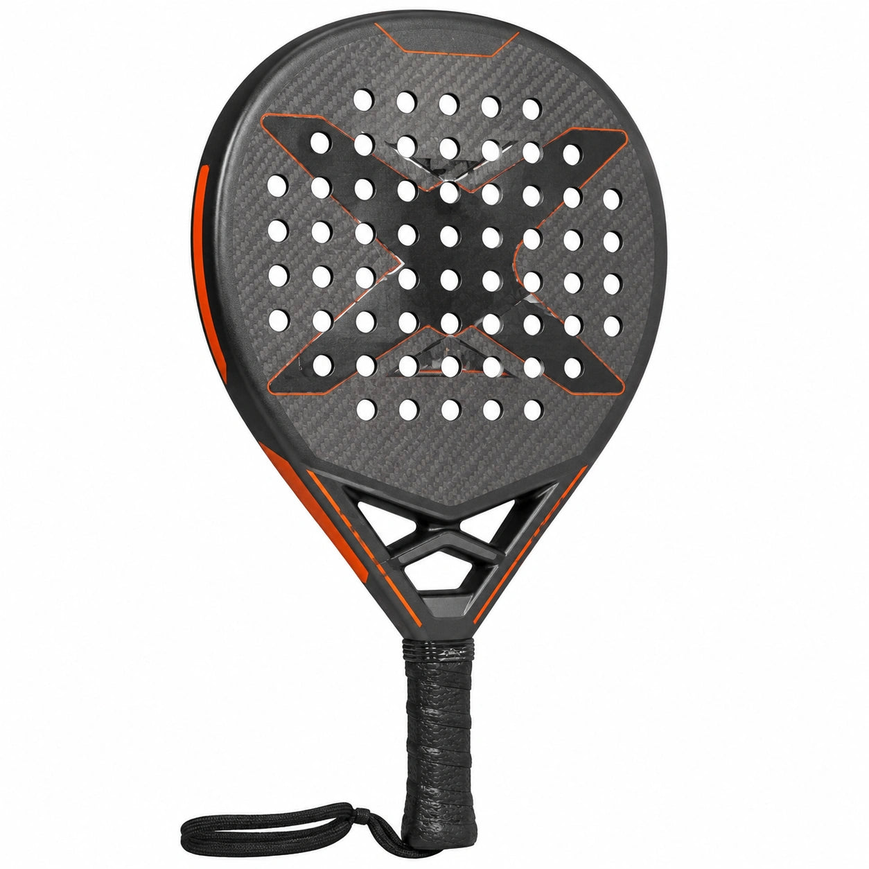 Pala de Pádel Negra y Naranja con Control y Potencia