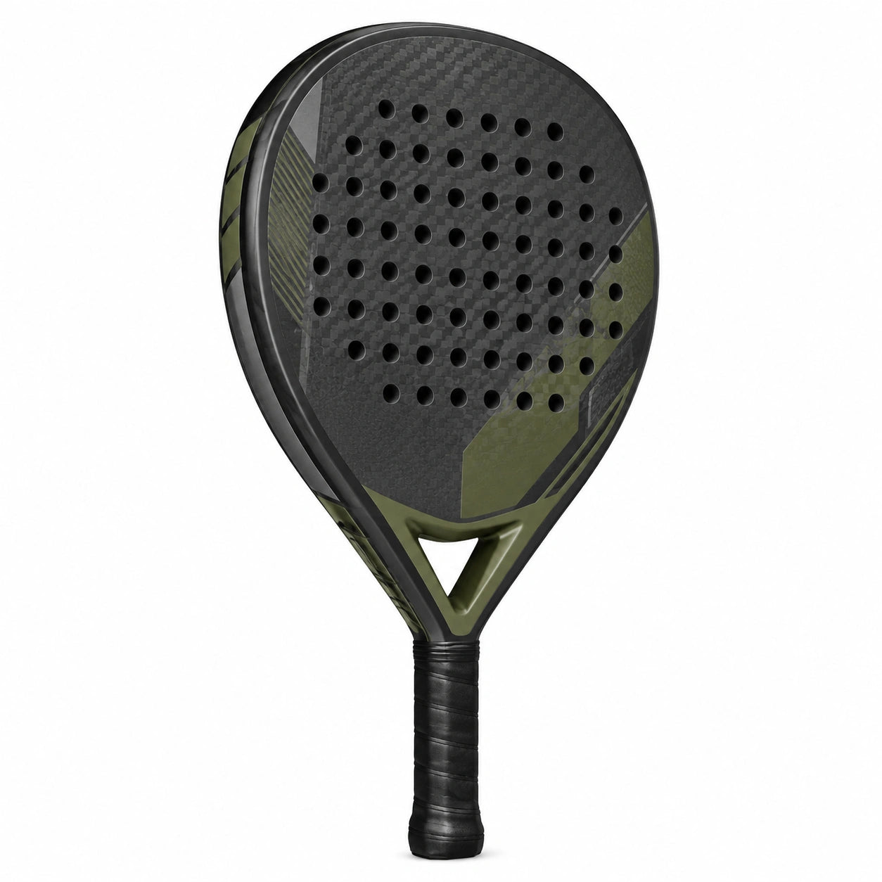 Pala de pádel carbono verde superficie texturizada