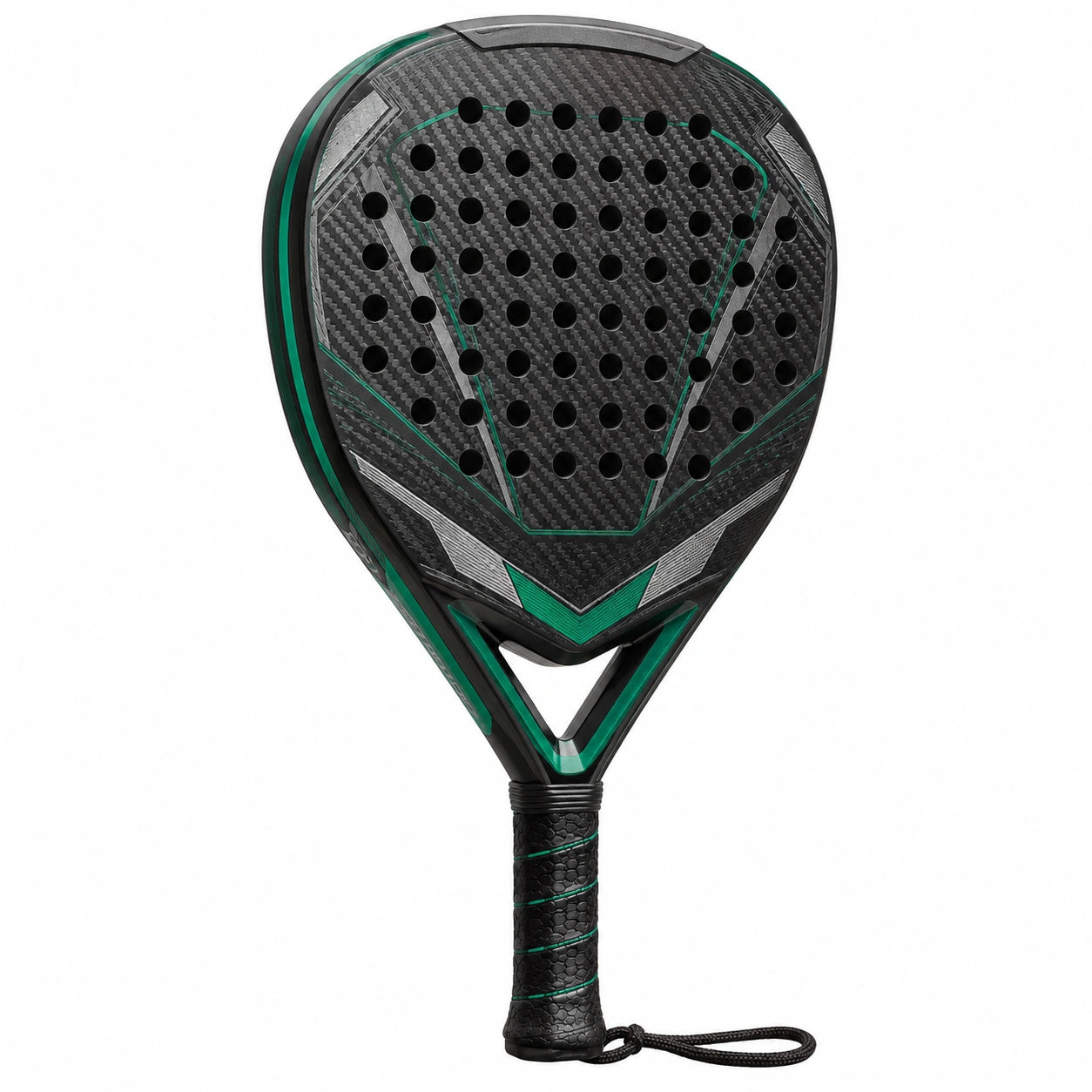 Pala de Pádel Negro y Verde para Adultos