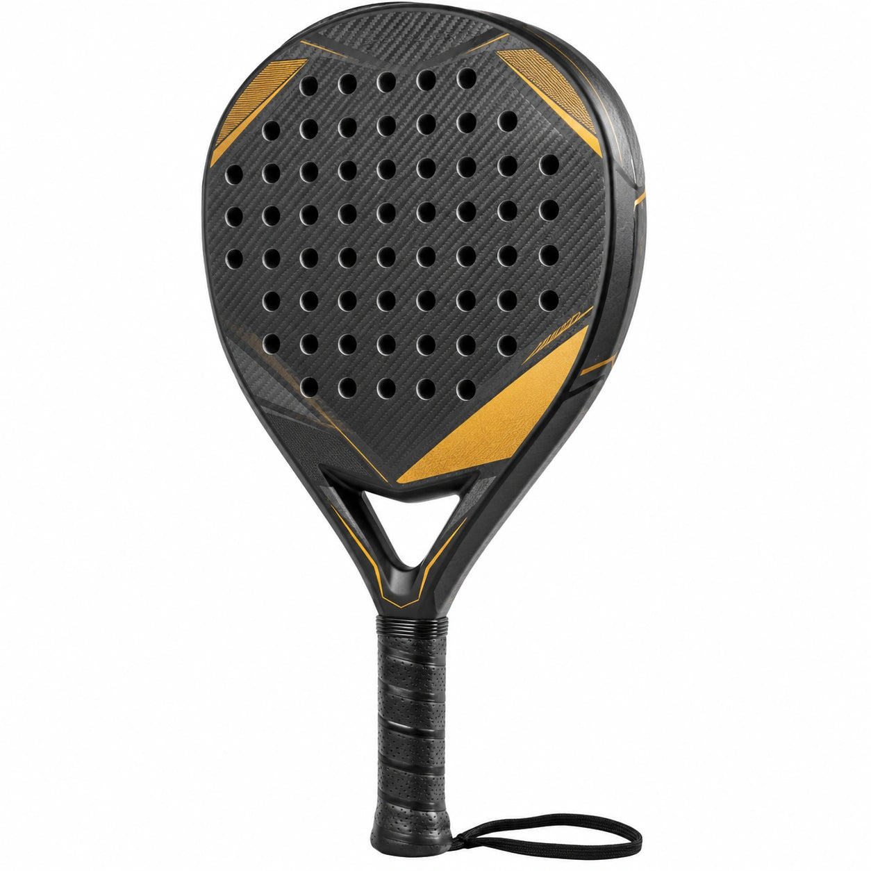 Pala de Padel Negro y Amarillo para Jugadores Avanzados
