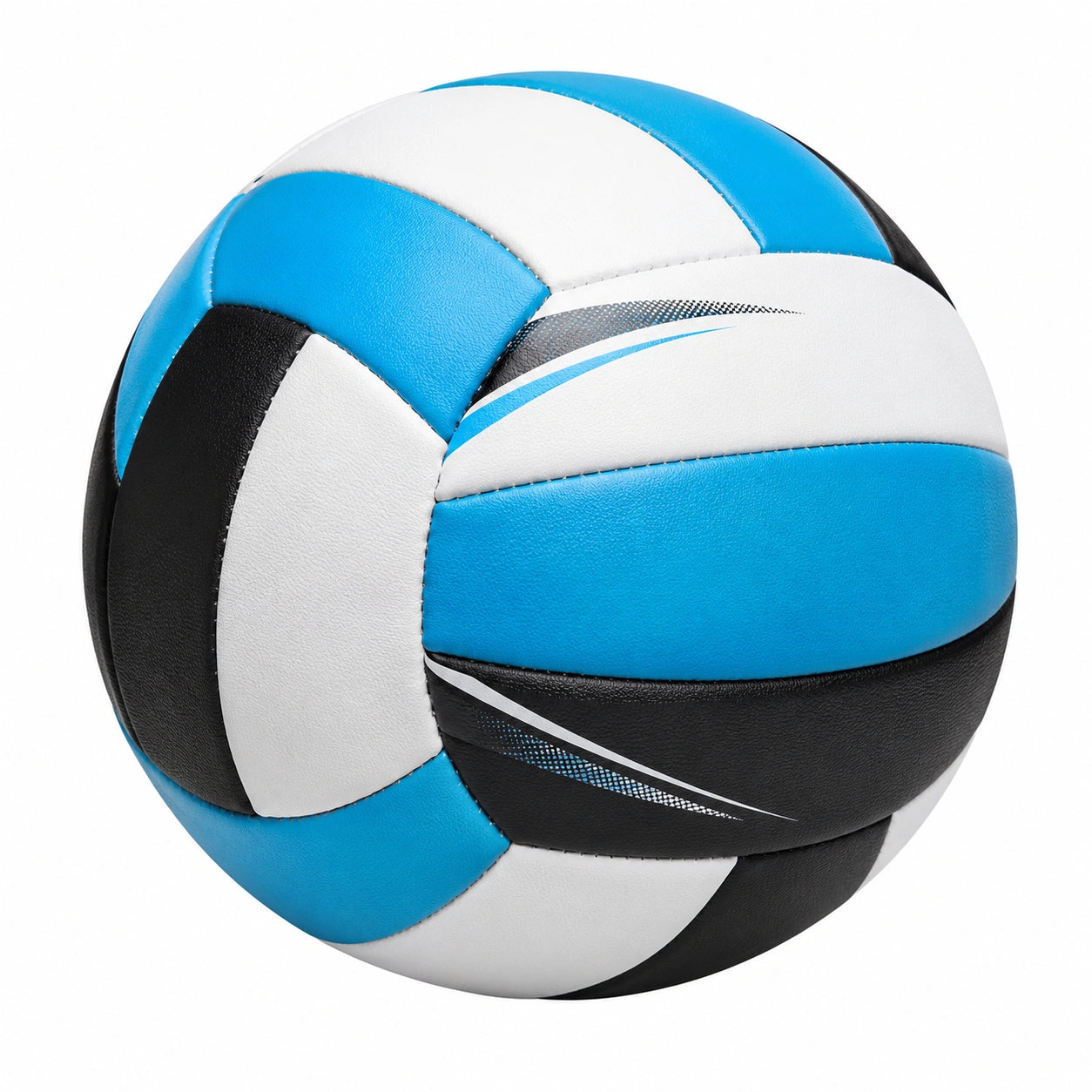 Balón de Voleibol Azul, Blanco y Negro para Interior y Exterior