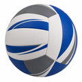 Balón de voleibol tamaño estándar azul, blanco y gris