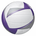 Balón de Voleibol Blanco, Púrpura y Plata Tamaño Oficial