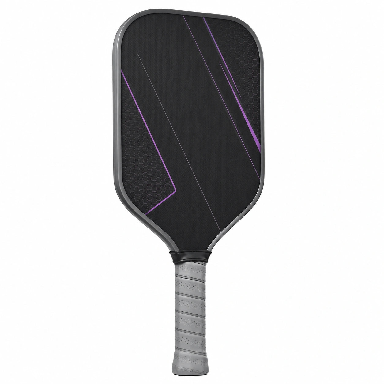 Pala de Pickleball de Grafito Negra y Púrpura