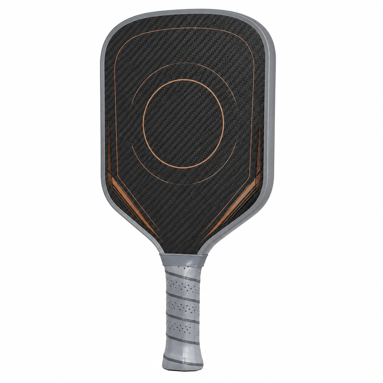 Pala de pickleball de carbono ligera negra y gris