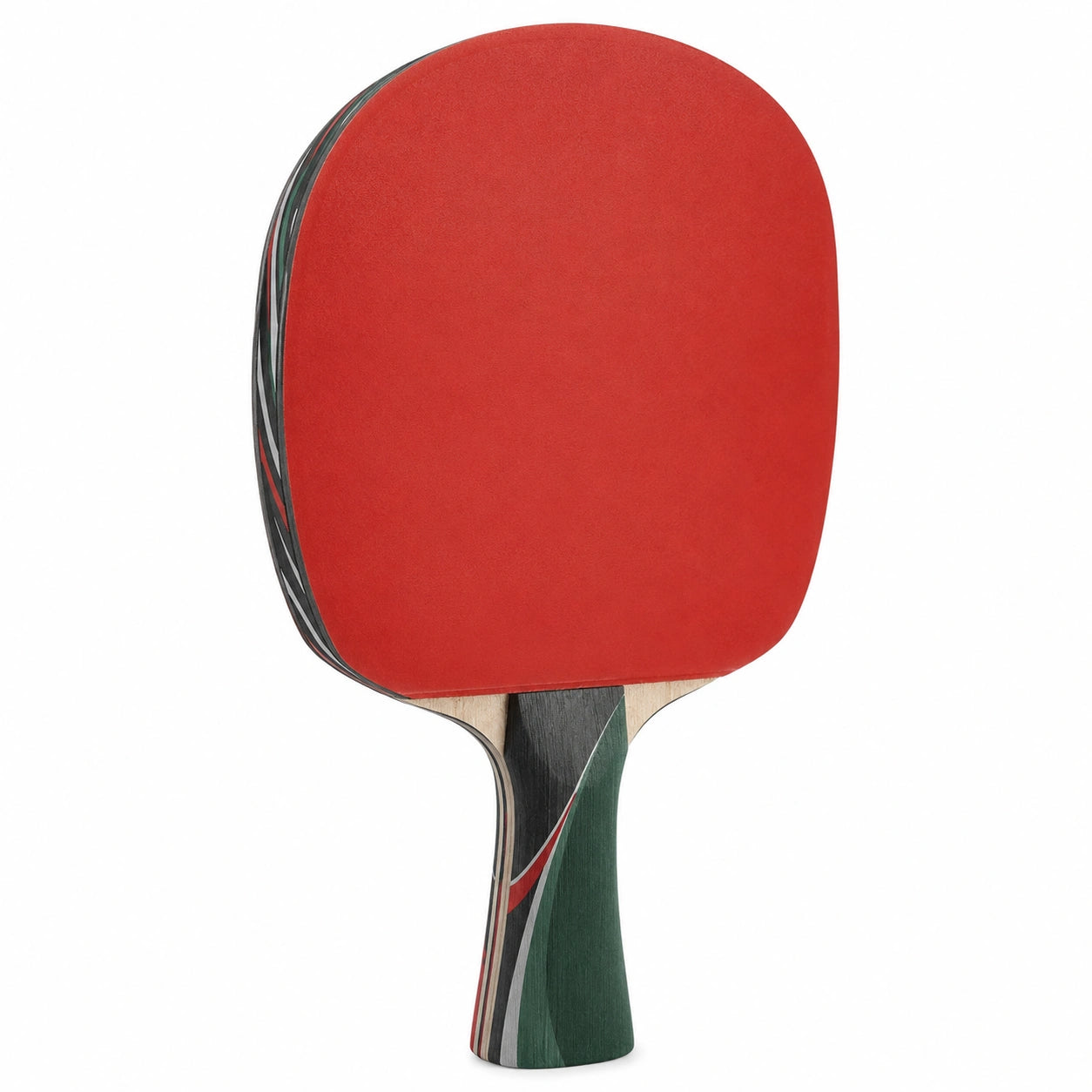 Raqueta de Ping Pong Roja con Agarre Ergonómico