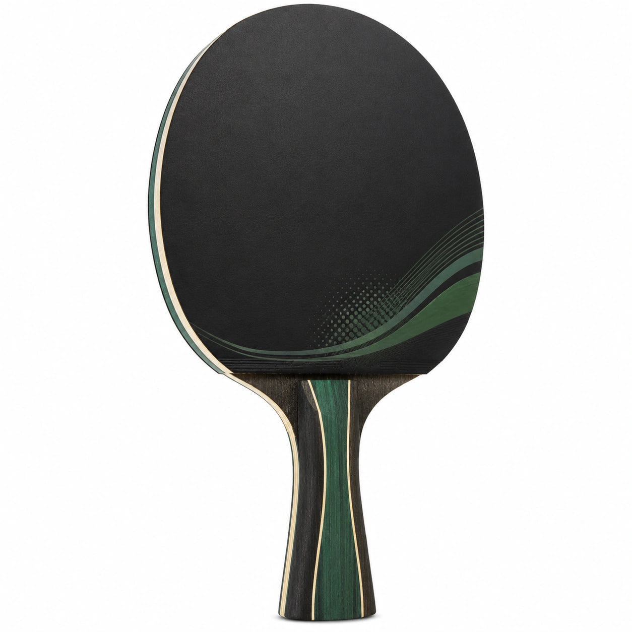 Raqueta de Tenis de Mesa Profesional Negro y Verde