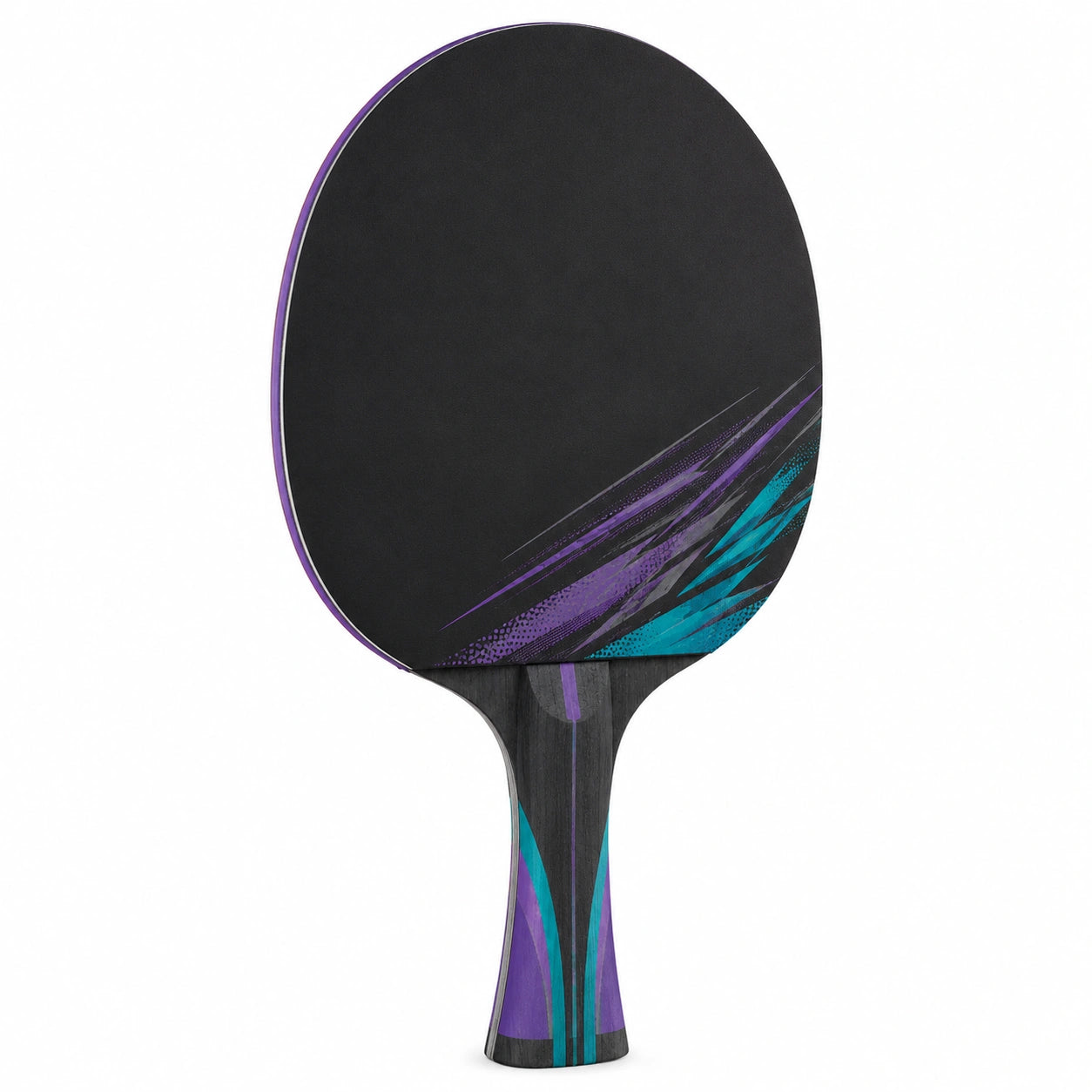 Raqueta de tenis de mesa profesional negro y púrpura