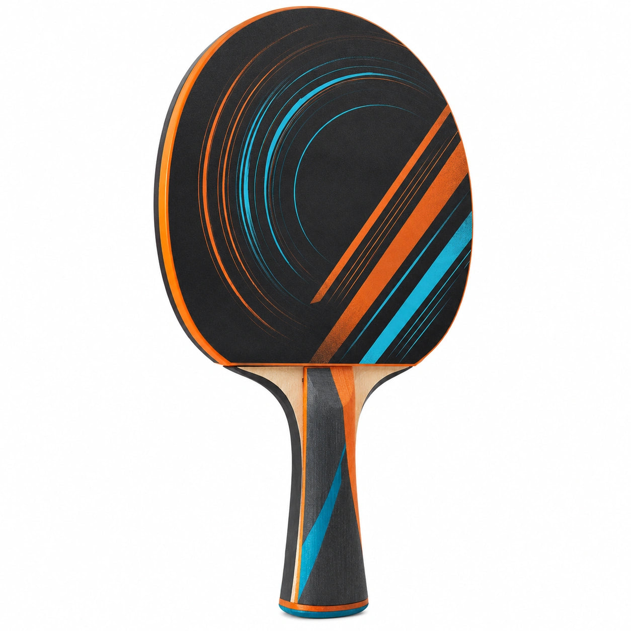 Raqueta de Tenis de Mesa Profesional Negro Naranja Azul