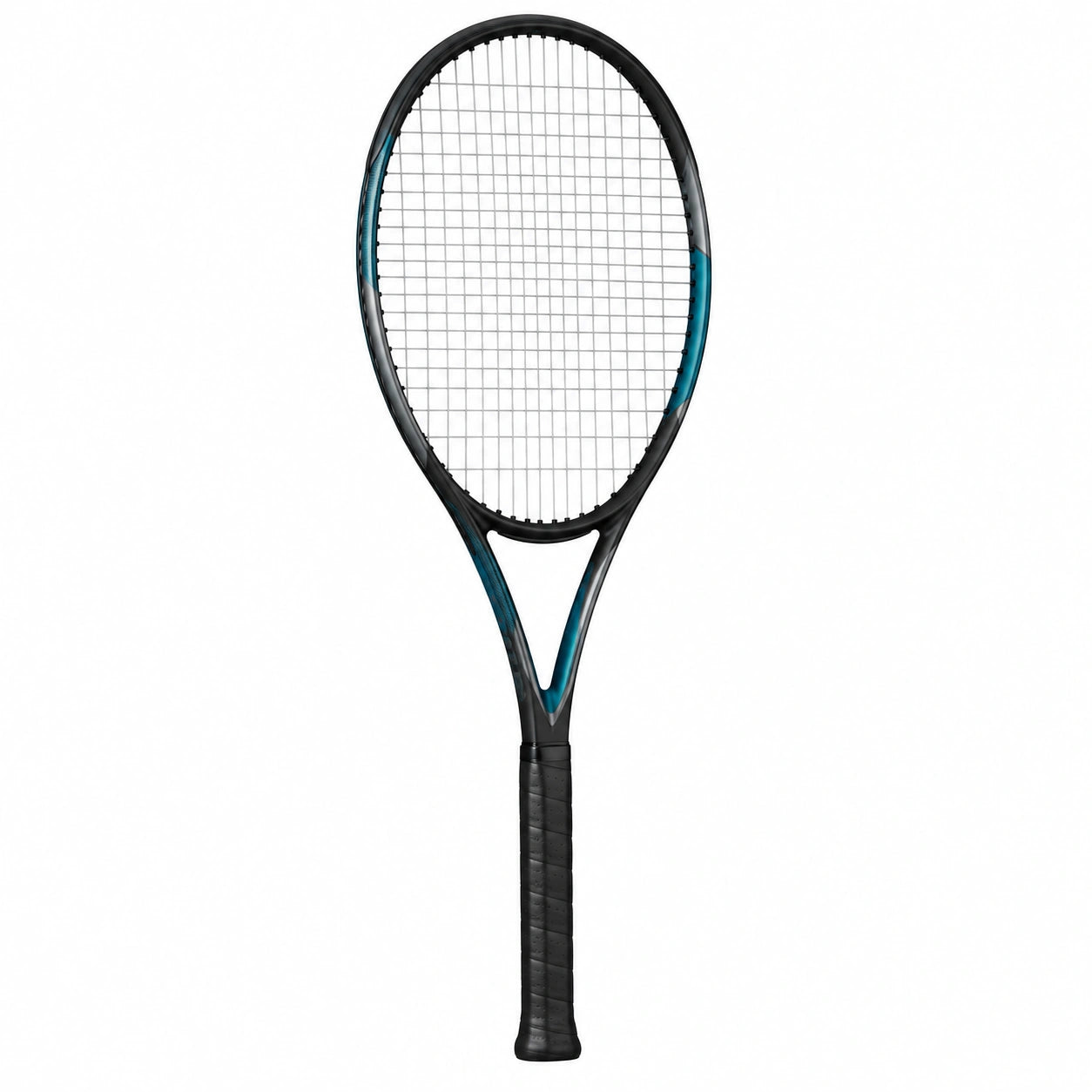 Raqueta de tenis ligera negra y azul para adultos 68cm