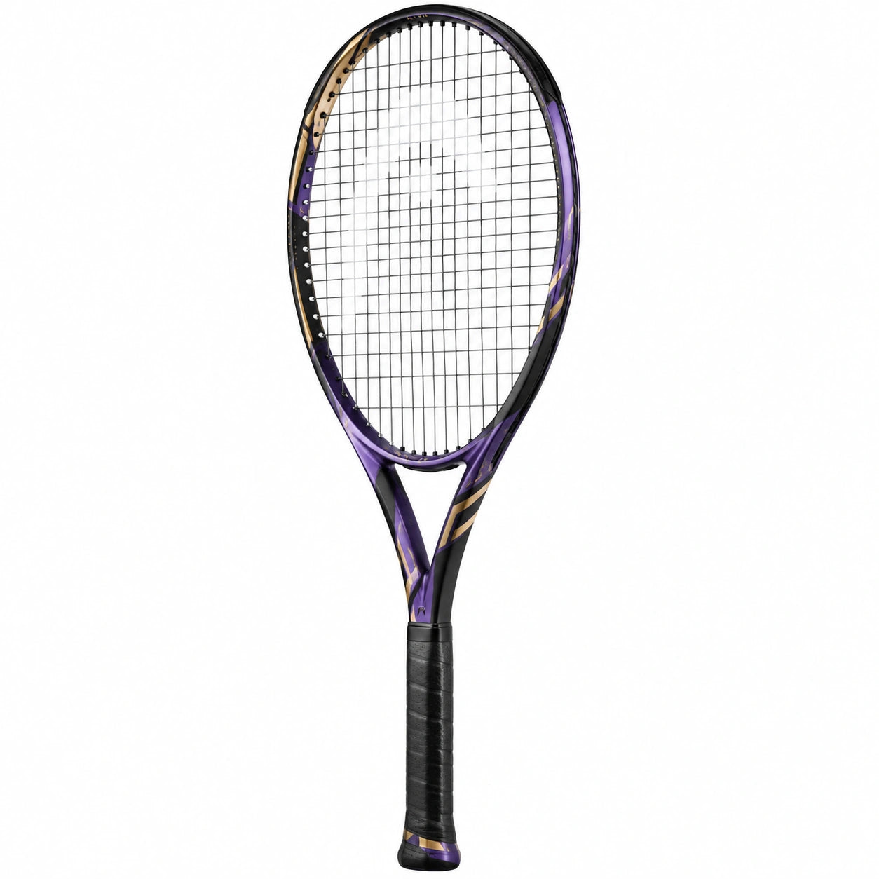 Raqueta de Tenis para Adultos Negra y Púrpura