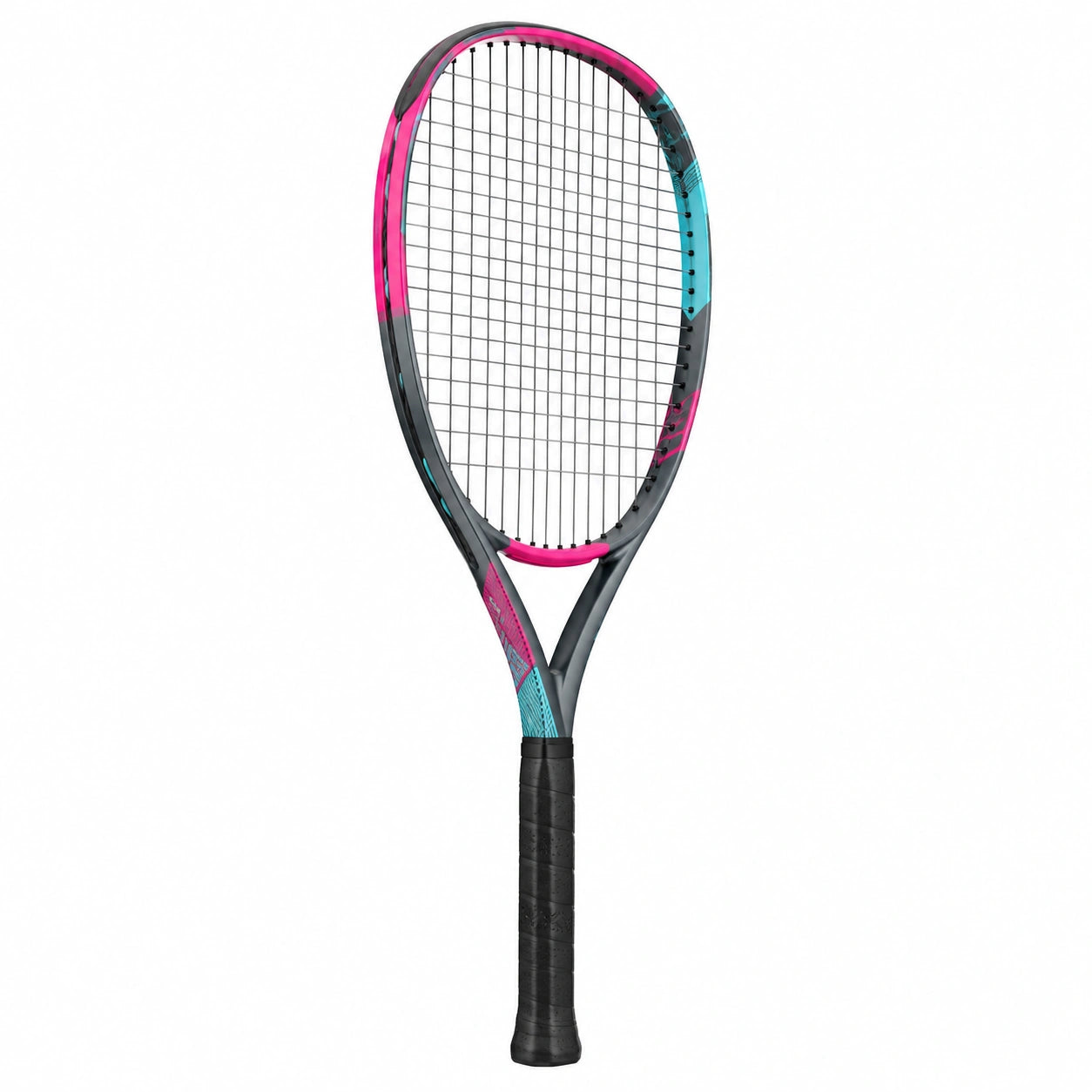 Raqueta de Tenis para Adultos 68.5 cm Gris/Rosa/Azul