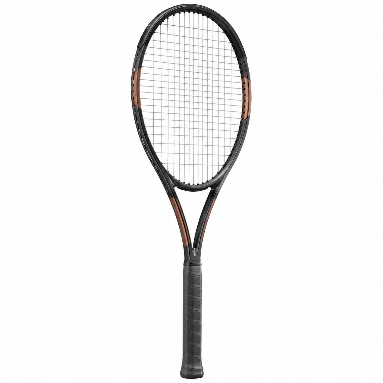 Raqueta de Tenis Negra y Marrón para Jugadores Avanzados