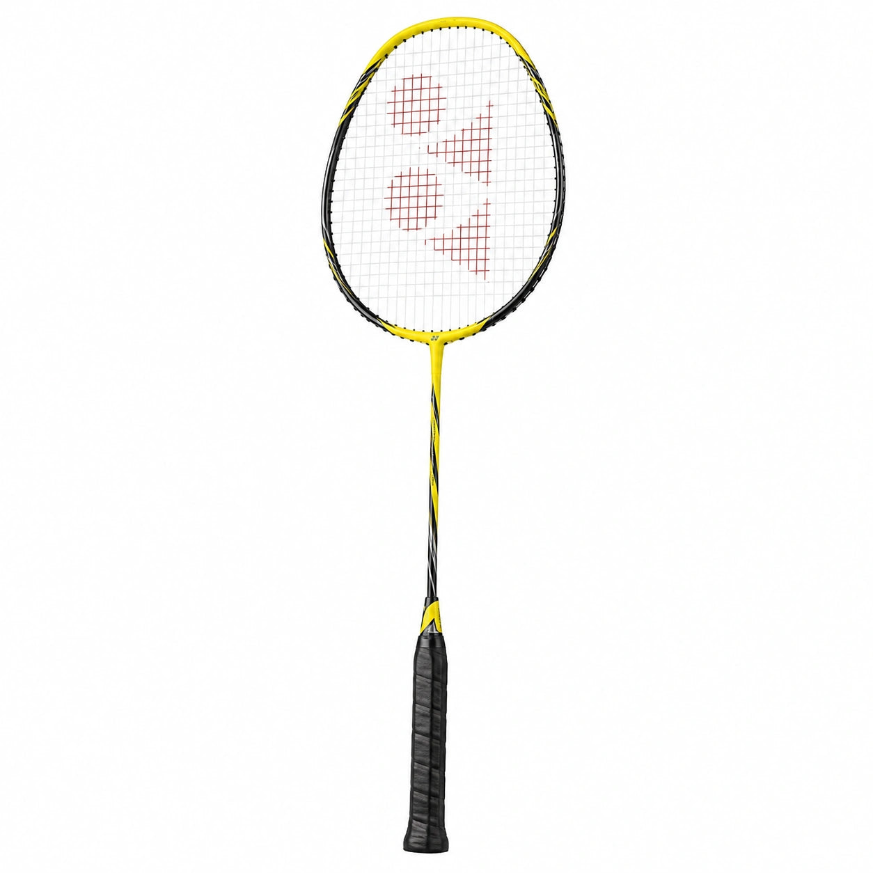 Raqueta de bádminton aerodinámica amarilla/negra